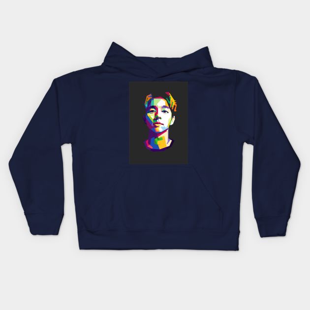 GONG YOO Kids Hoodie by WPAP 